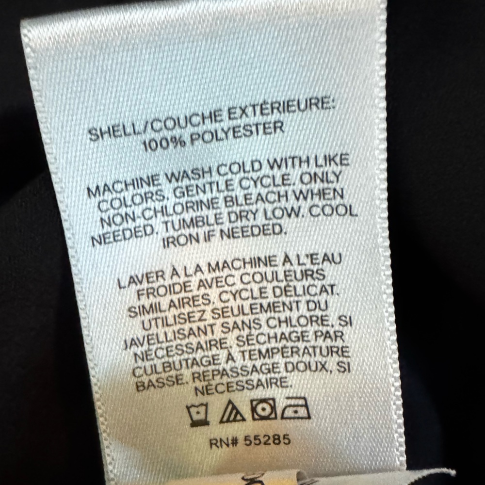 Express Chelsea Button Front Popover Blouse, black XS - Picture 4 of 4